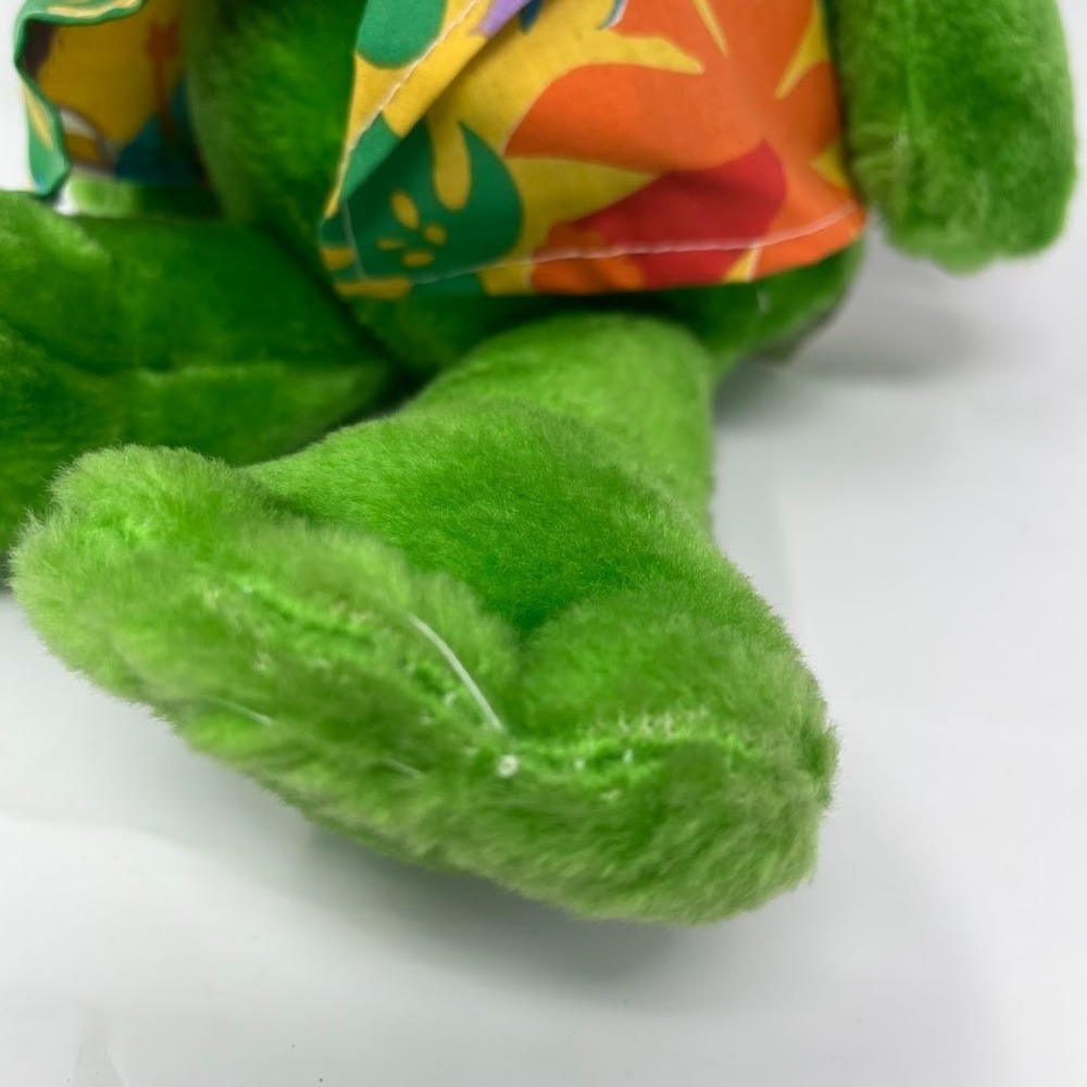 Vintage Frog Plush Romi Toy Inc 1988 Large Stuffed Animal Floral Outfit - Picture 5 of 7